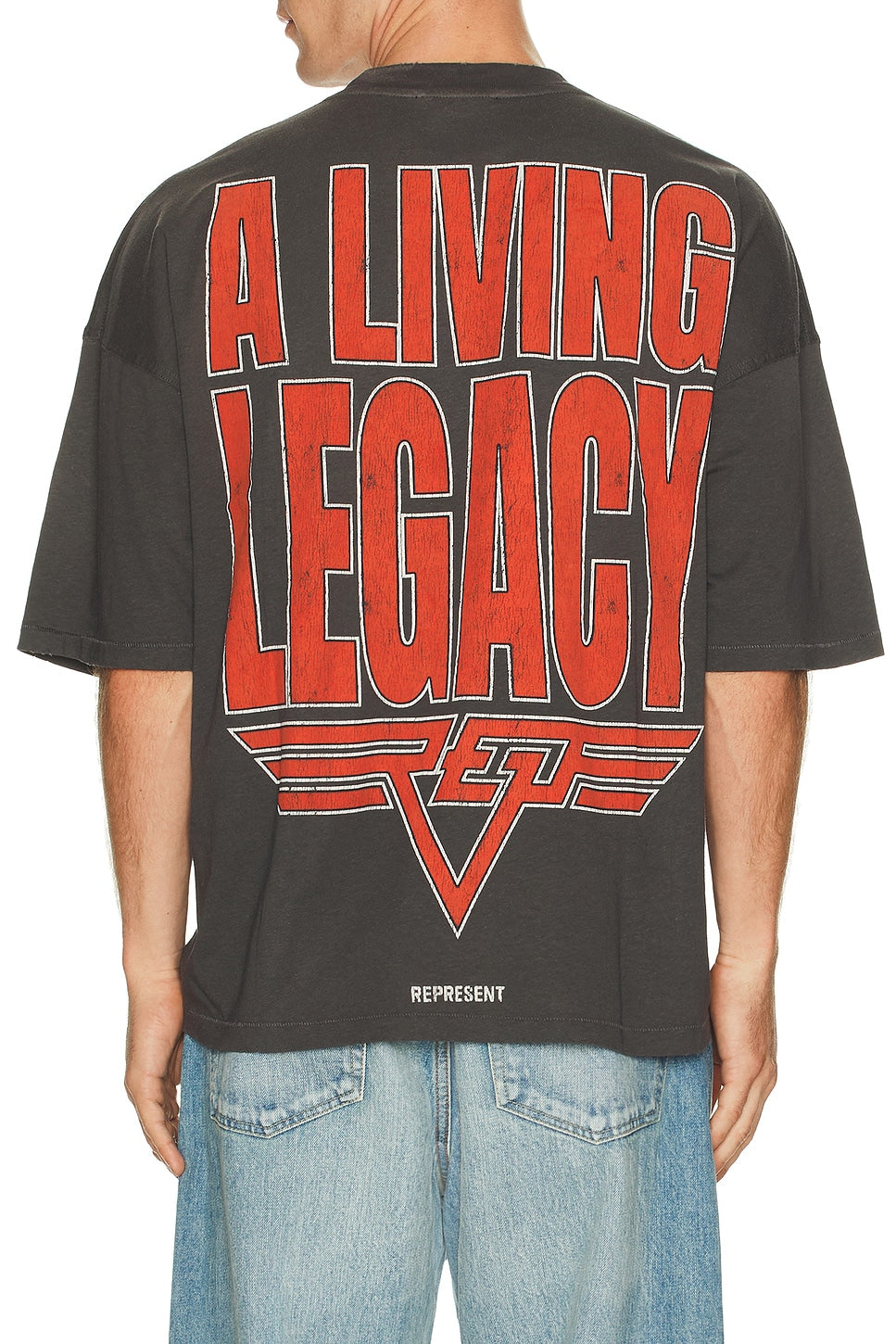 Represent Living Legacy Tee Sun Fade Grey - Im Your Wardrobe