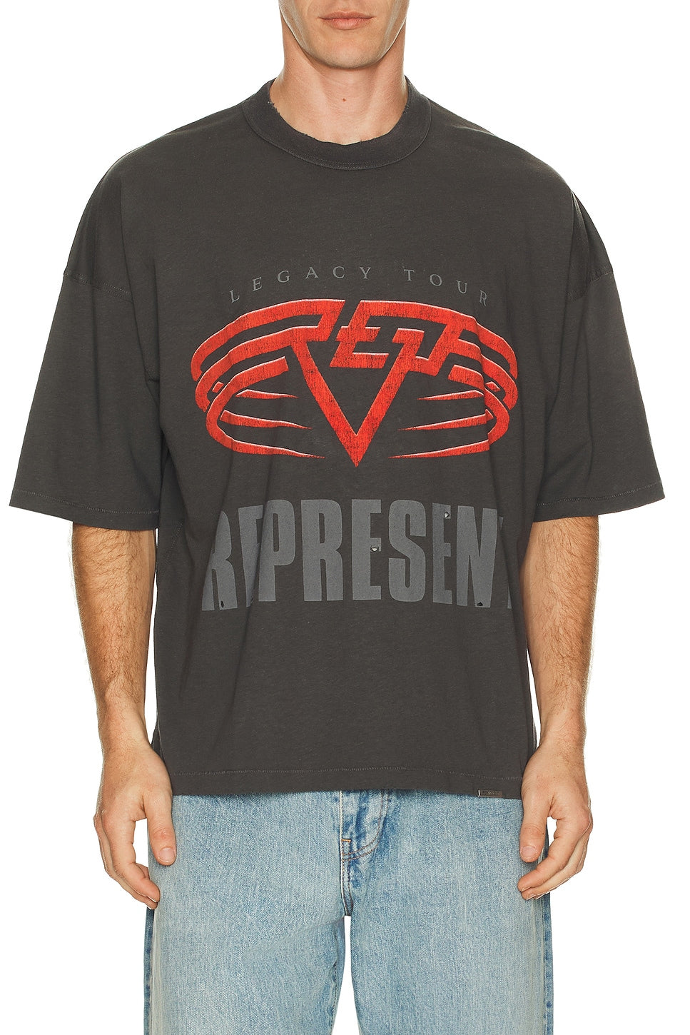 Represent Living Legacy Tee Sun Fade Grey - Im Your Wardrobe
