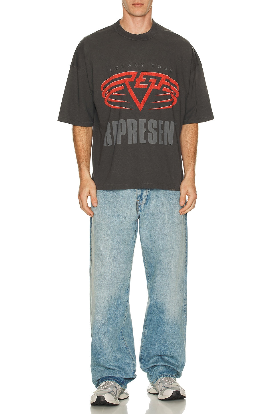 Represent Living Legacy Tee Sun Fade Grey - Im Your Wardrobe