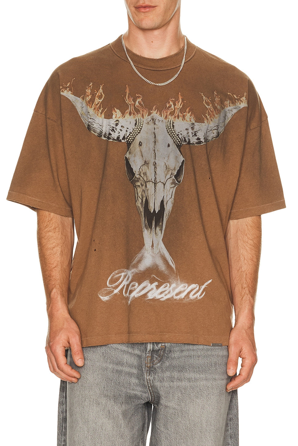 Represent British Cowboys Tee Dusty Brown - Im Your Wardrobe