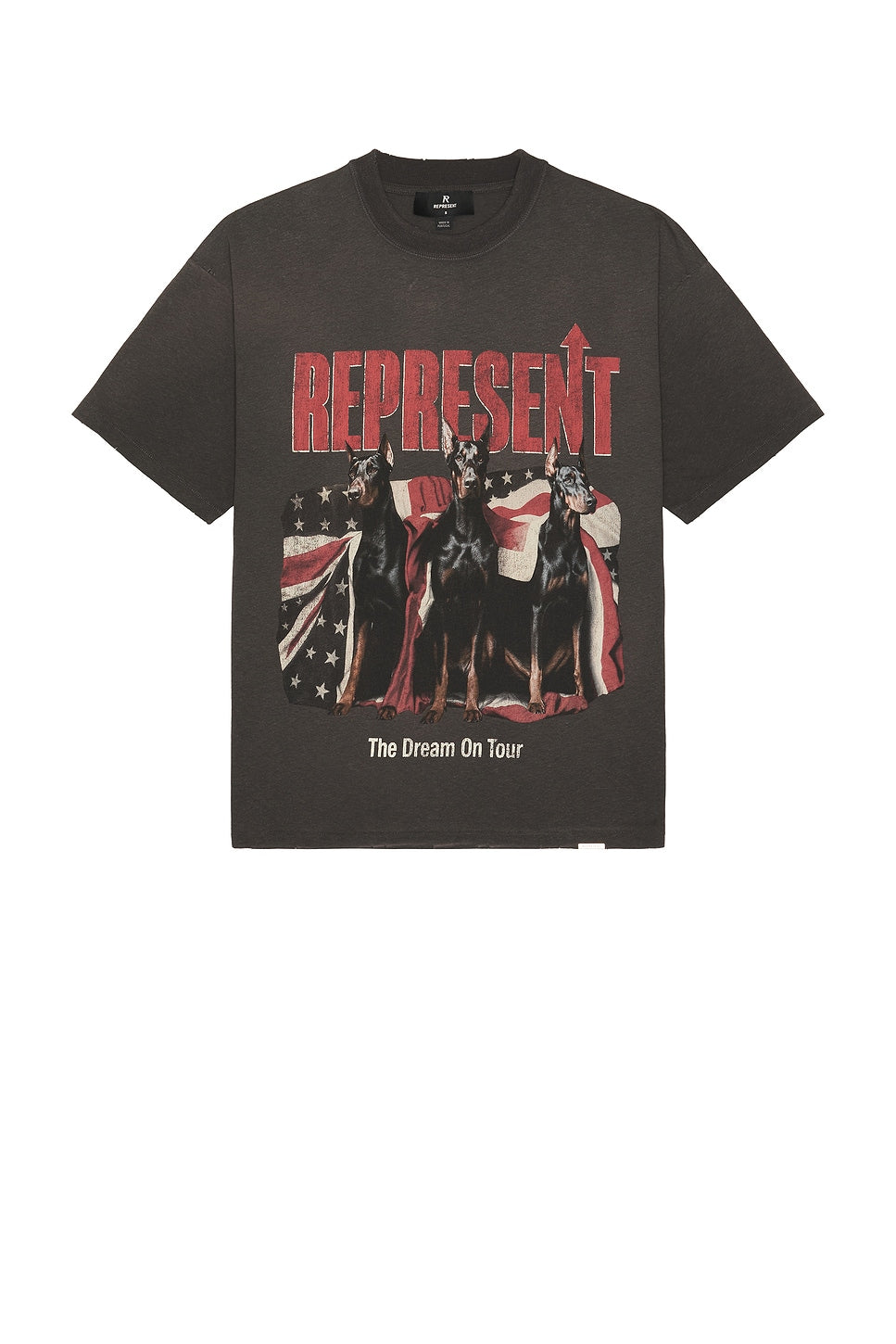 Represent Dream On Tour Tee Sun Fade Grey - Im Your Wardrobe
