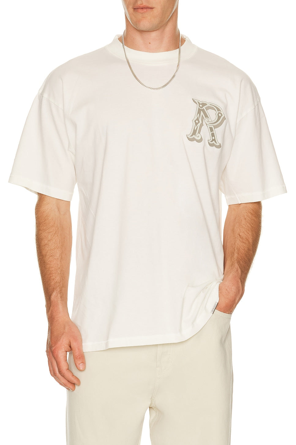 Represent Western Initial Tee Flat White - Im Your Wardrobe
