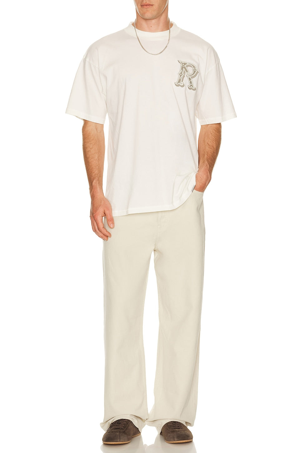 Represent Western Initial Tee Flat White - Im Your Wardrobe