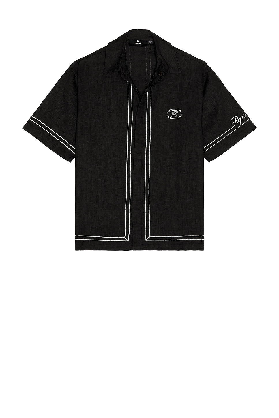 Represent Border Shirt Jet Black - Im Your Wardrobe