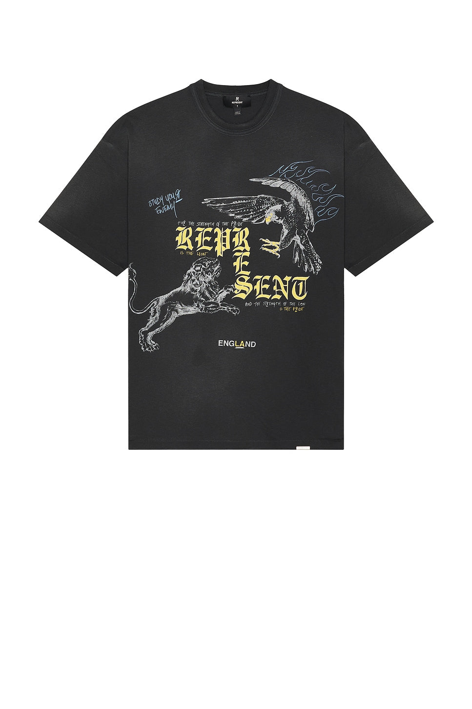 Represent Enemy Tee Washed Black - Im Your Wardrobe