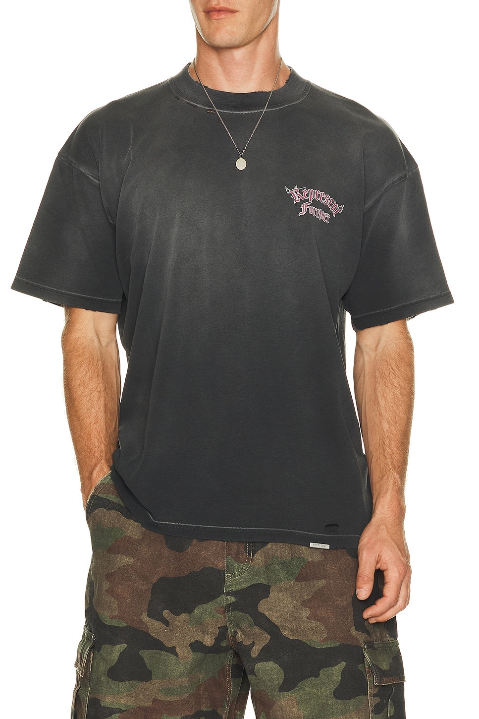 Represent Duality Tee Washed Black - Im Your Wardrobe