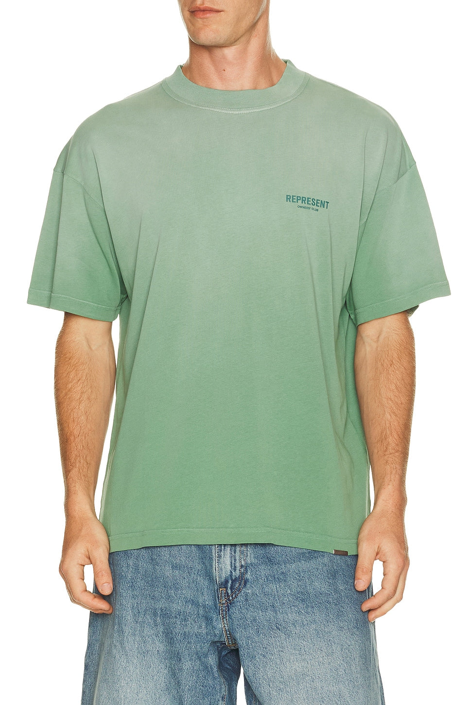 Represent Owners Club Tee Shirt Washed Aloe - Im Your Wardrobe