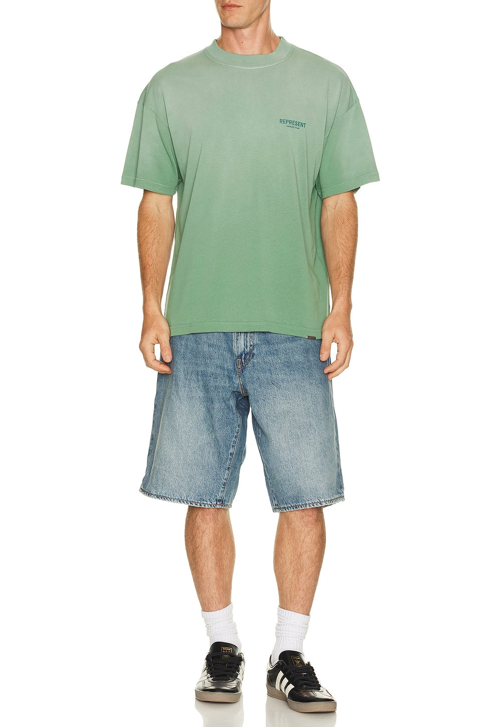 Represent Owners Club Tee Shirt Washed Aloe - Im Your Wardrobe