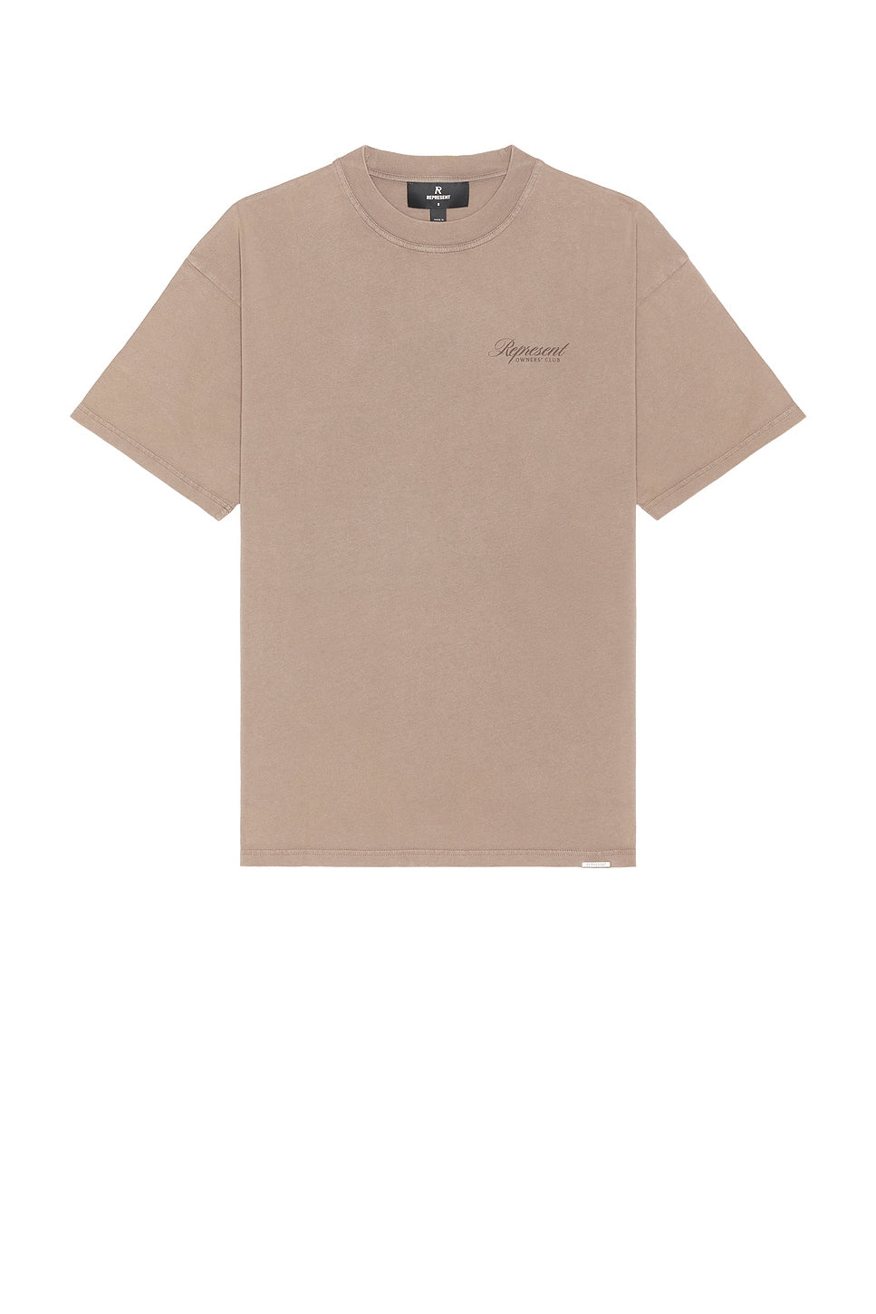 Represent Owners Club Script Tee Shirt Truffle - Im Your Wardrobe