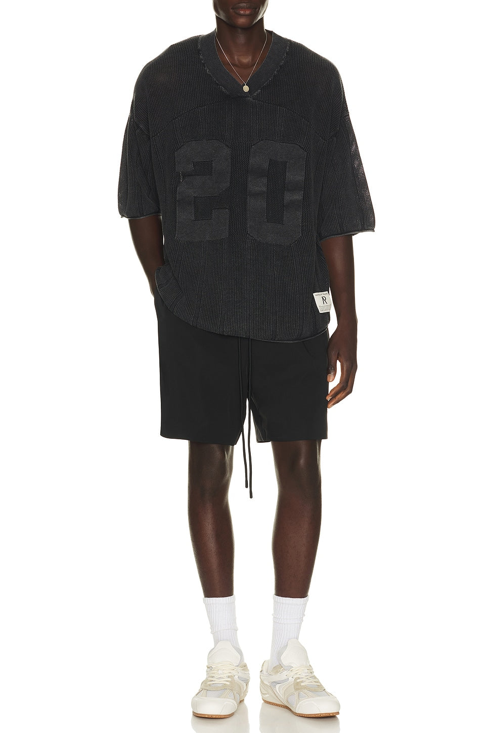 Represent Knitted Varsity Jersey Vintage Grey - Im Your Wardrobe