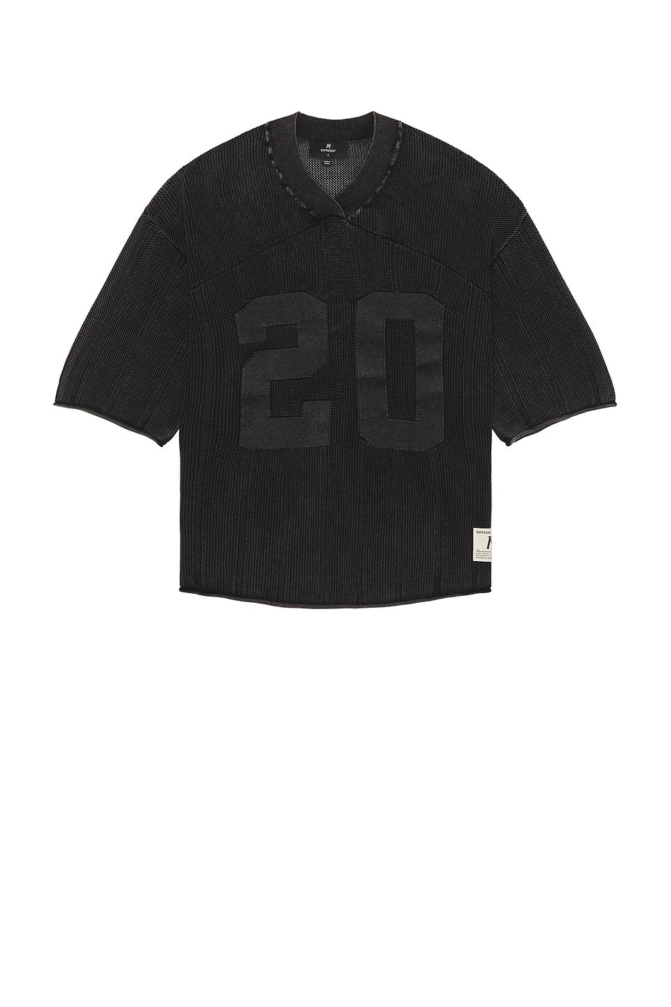 Represent Knitted Varsity Jersey Vintage Grey - Im Your Wardrobe