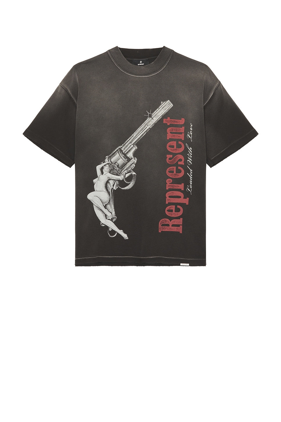 Represent Loaded With Love Tee Stained Black - Im Your Wardrobe