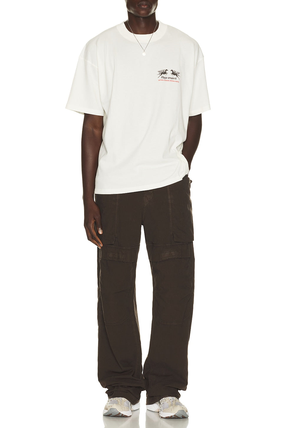 Represent 24 Hour Service Tee Flat White - Im Your Wardrobe
