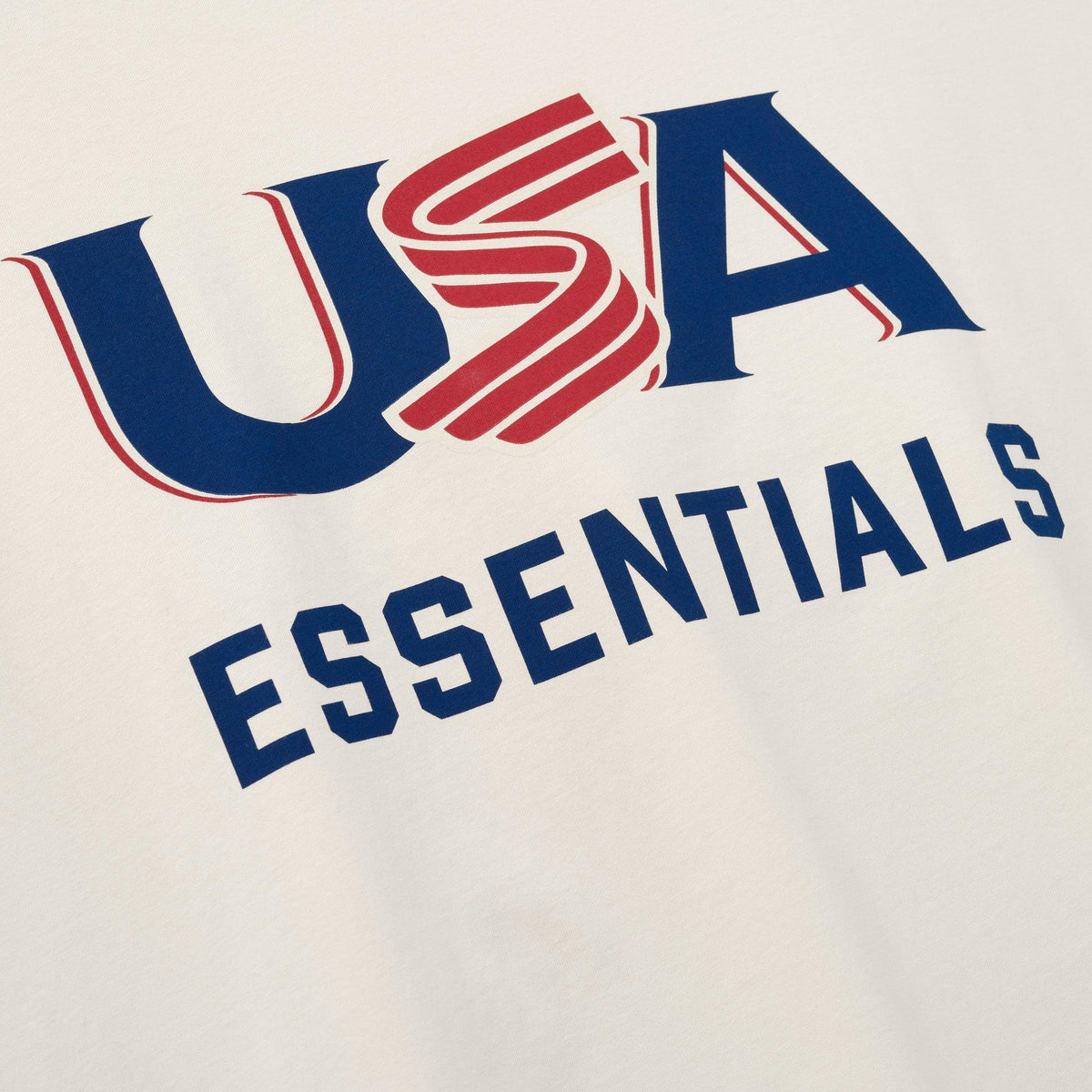Fear Of God Essentials USA Baseball Merch Tee Oat