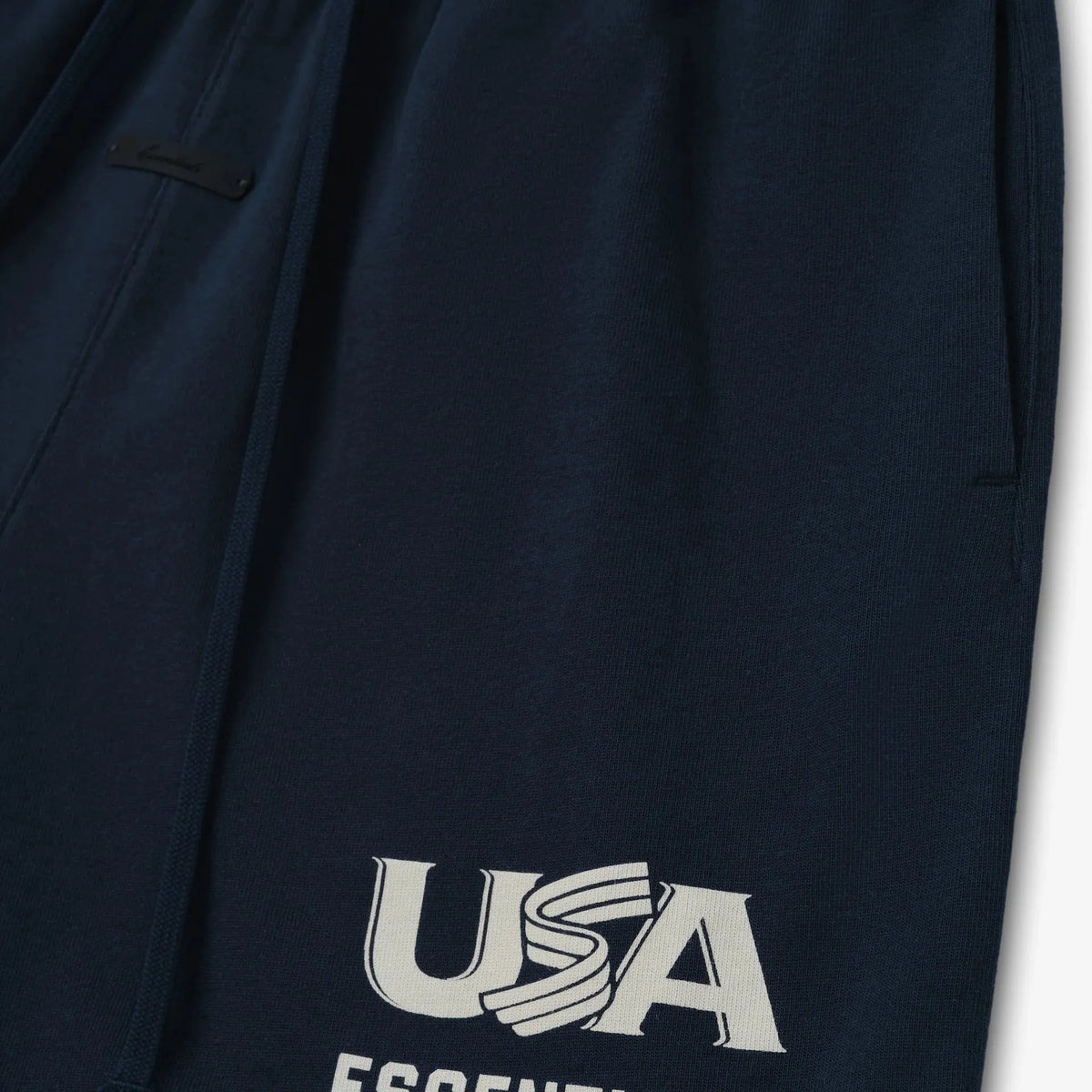 Fear Of God Essentials USA Baseball Jersey Sweatshort Dark Sapphire