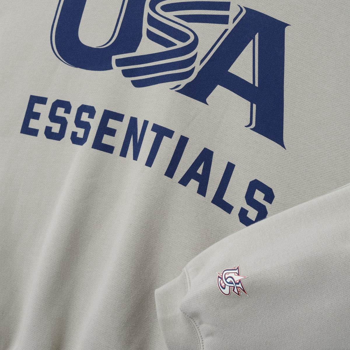 Fear Of God Essentials USA Baseball Sport Hoodie Seal