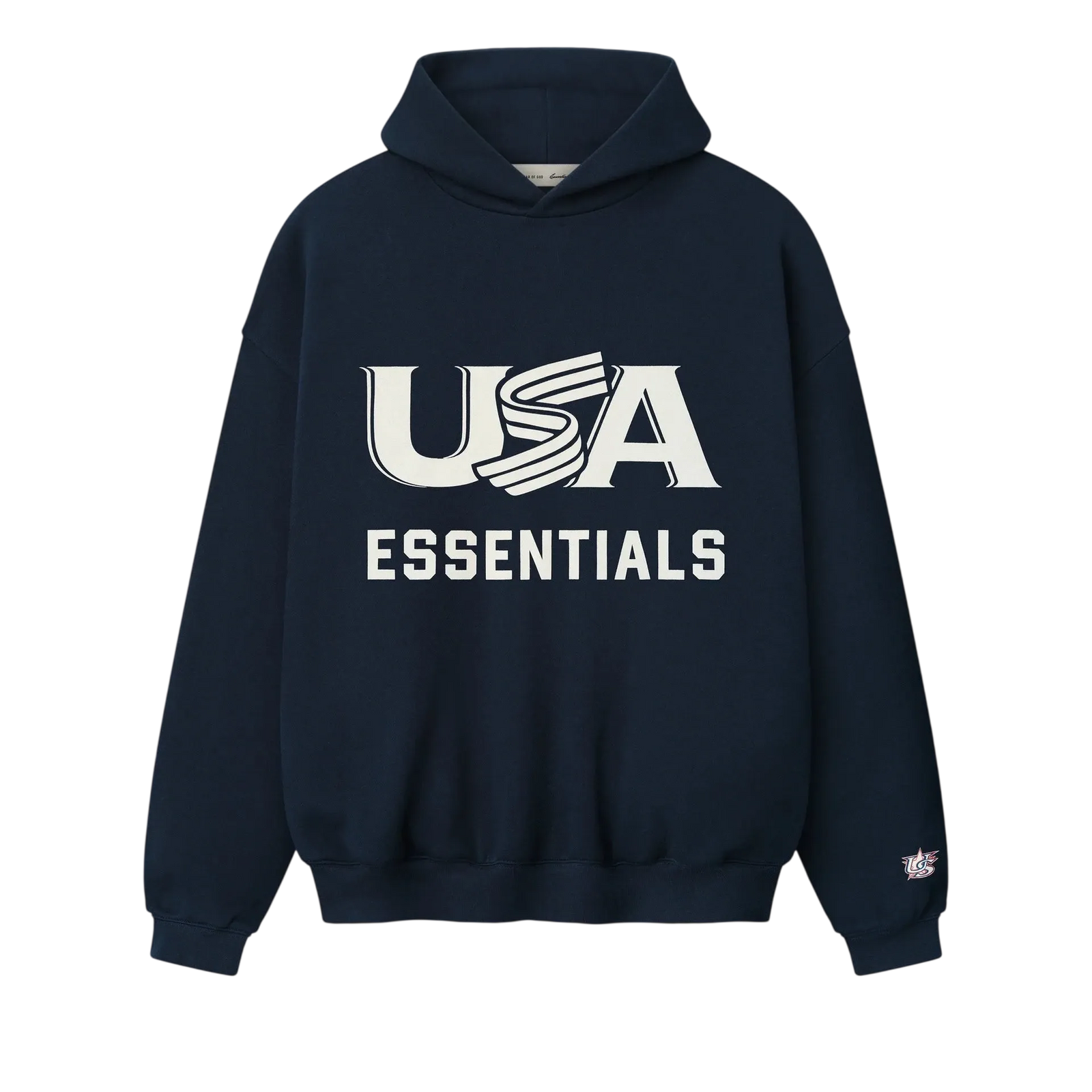Fear Of God Essentials USA Baseball Sport Hoodie Dark Sapphire