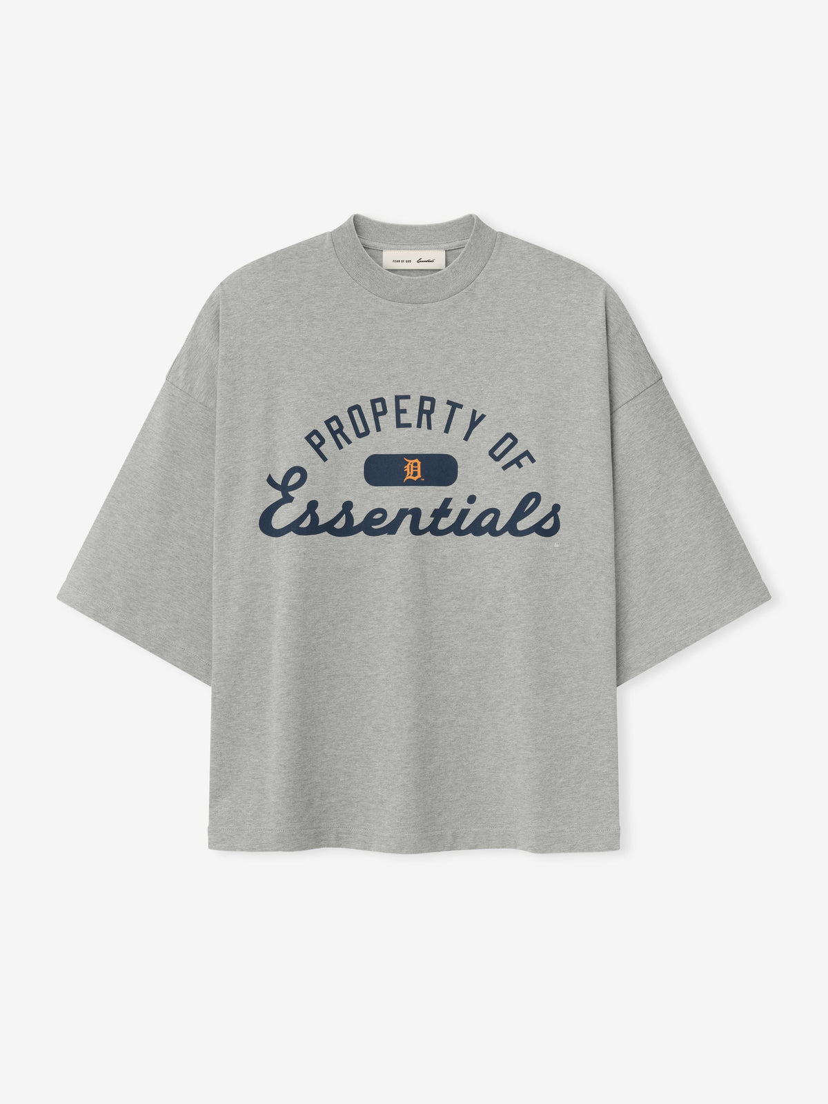 Fear of God Essentials Tigers Merch Tee Concrete Heather - Im Your Wardrobe