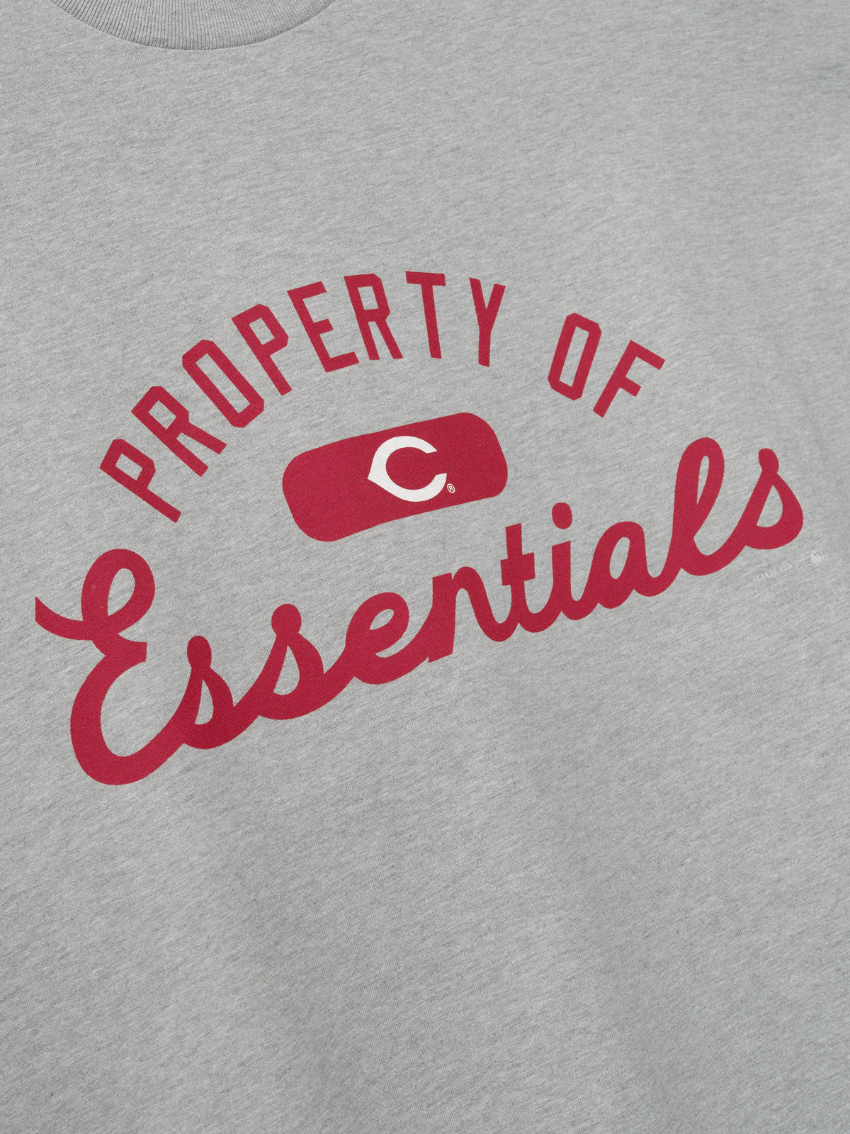 Fear of God Essentials Reds Merch Tee Concrete Heather - Im Your Wardrobe