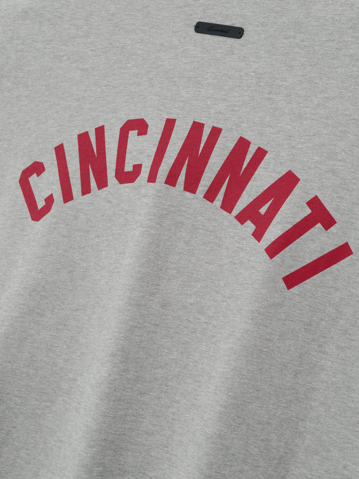 Fear of God Essentials Reds Merch Tee Concrete Heather - Im Your Wardrobe