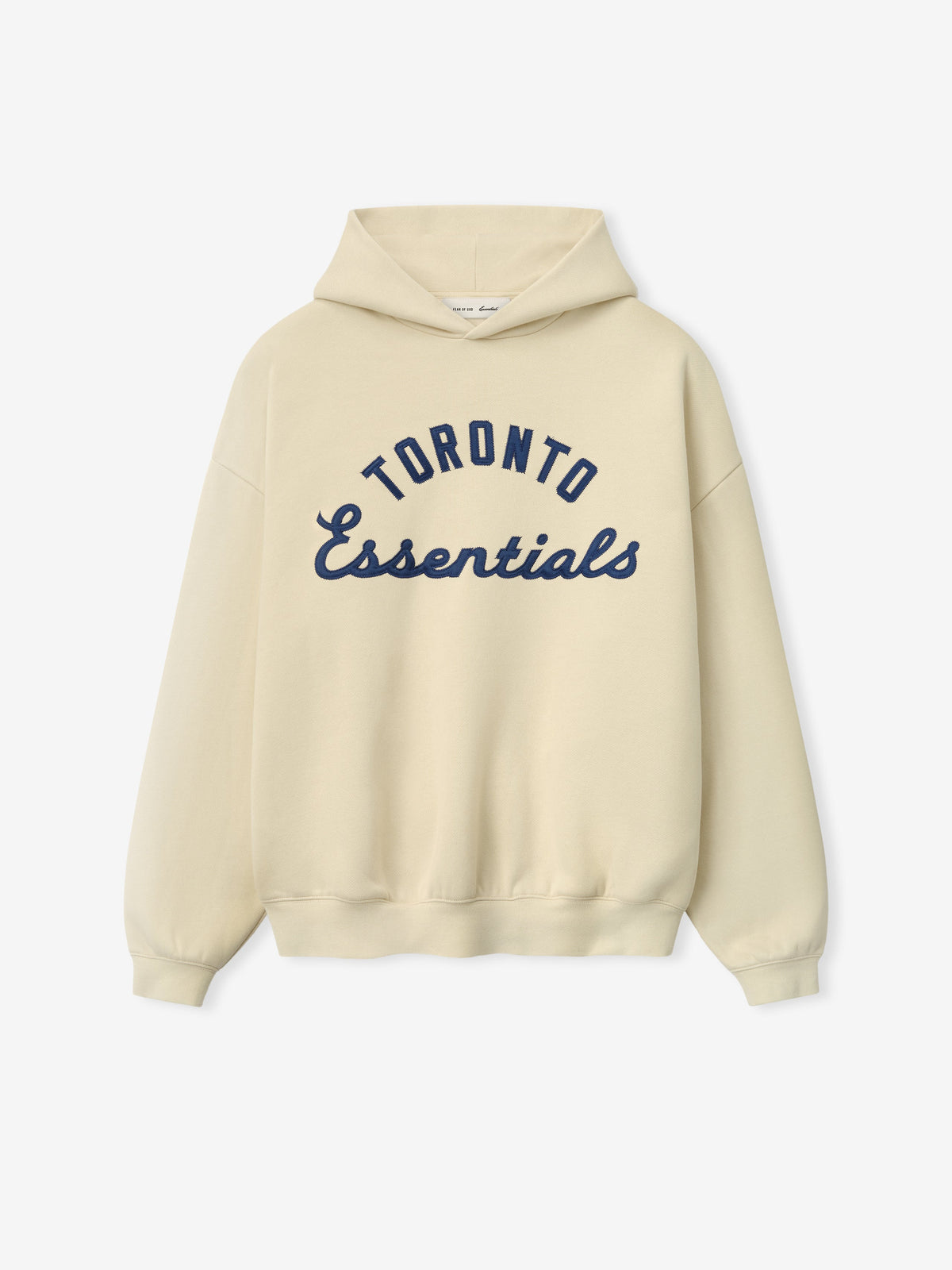 Fear of God Essentials Blue Jays Sport Hoodie Oat - Im Your Wardrobe
