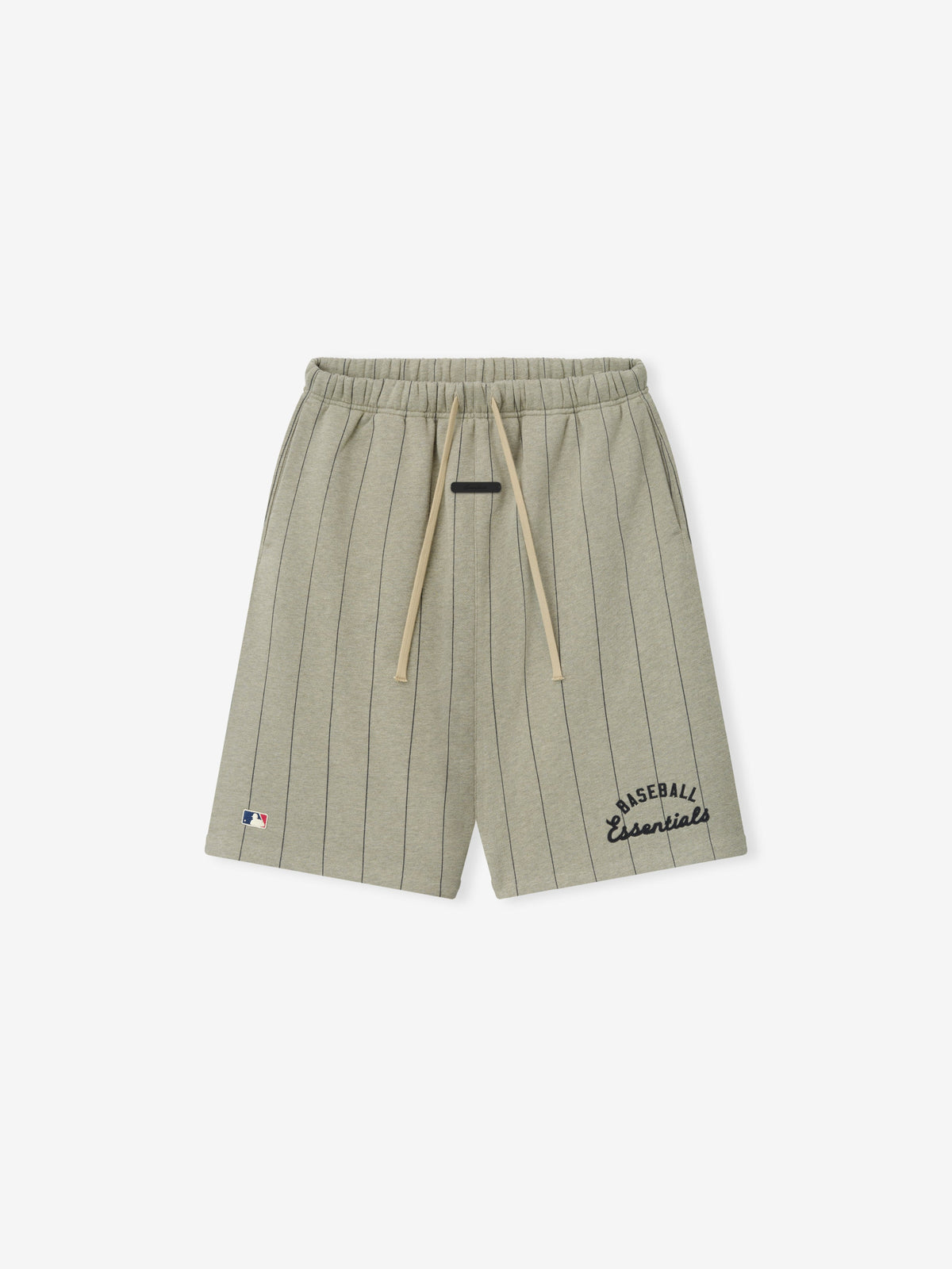 Fear of God Essentials MLB 90s Sweatshort Seal Heather W Black Pinstripes - Im Your Wardrobe