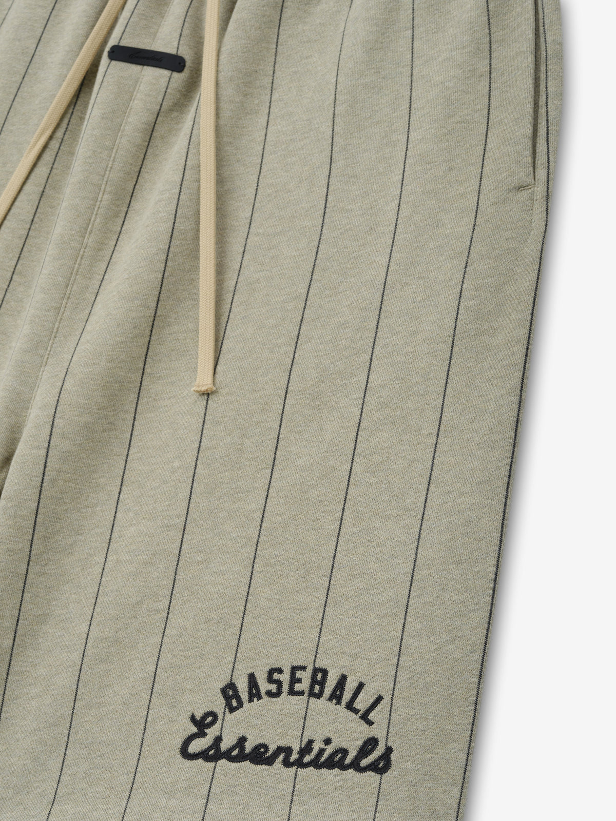 Fear of God Essentials MLB 90s Sweatshort Seal Heather W Black Pinstripes - Im Your Wardrobe