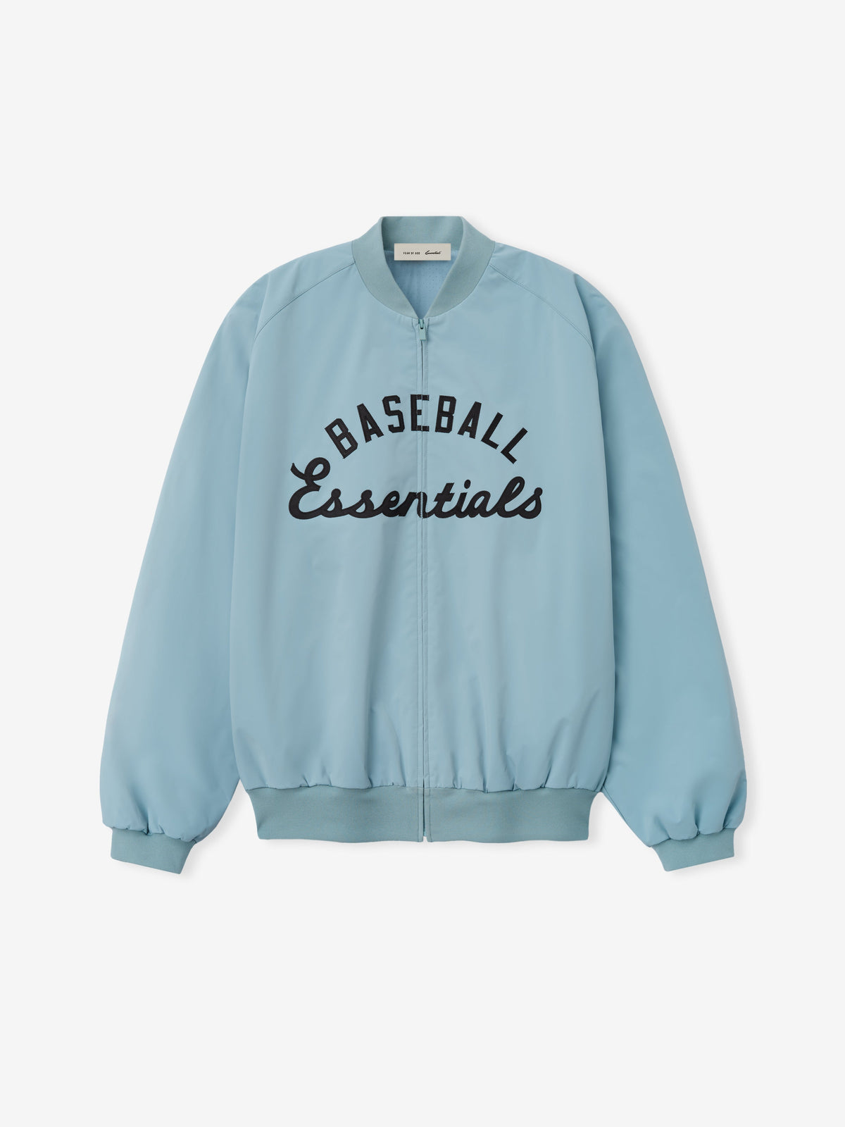 Fear of God Essentials MLB Full Zip Bomber Stone Blue - Im Your Wardrobe