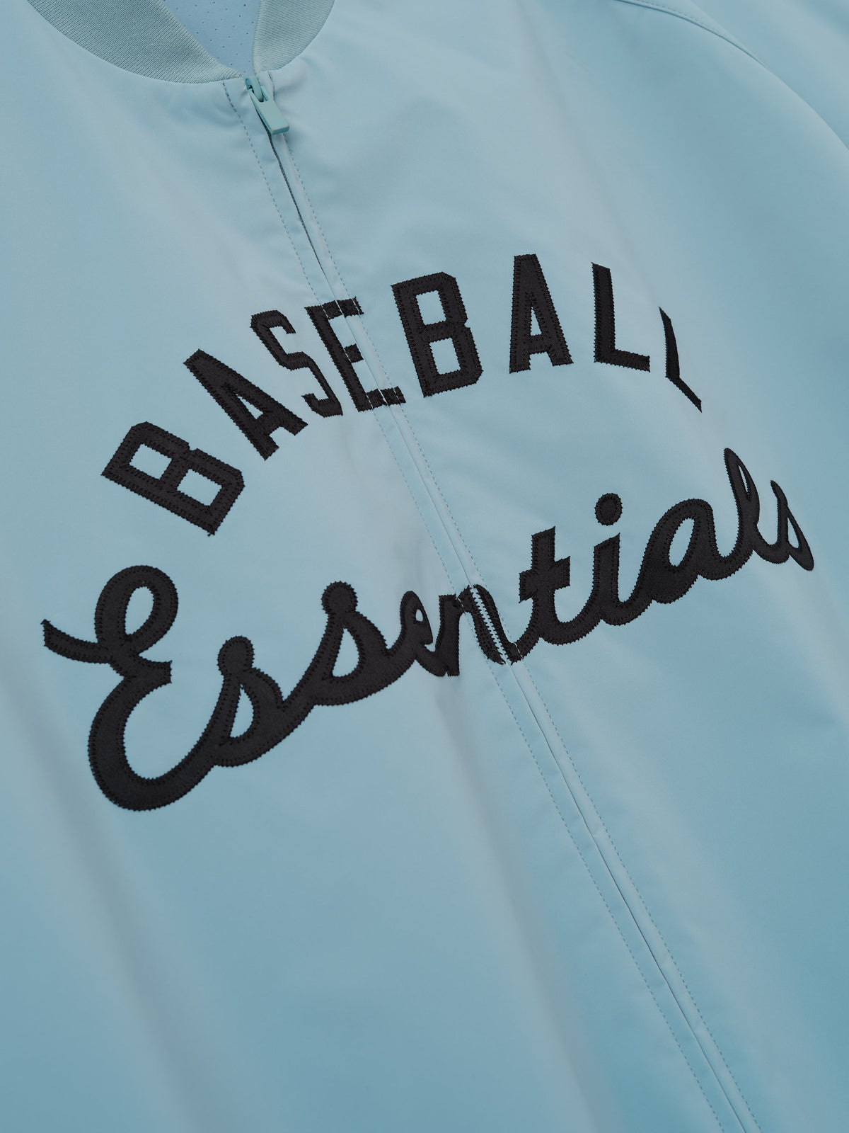 Fear of God Essentials MLB Full Zip Bomber Stone Blue - Im Your Wardrobe