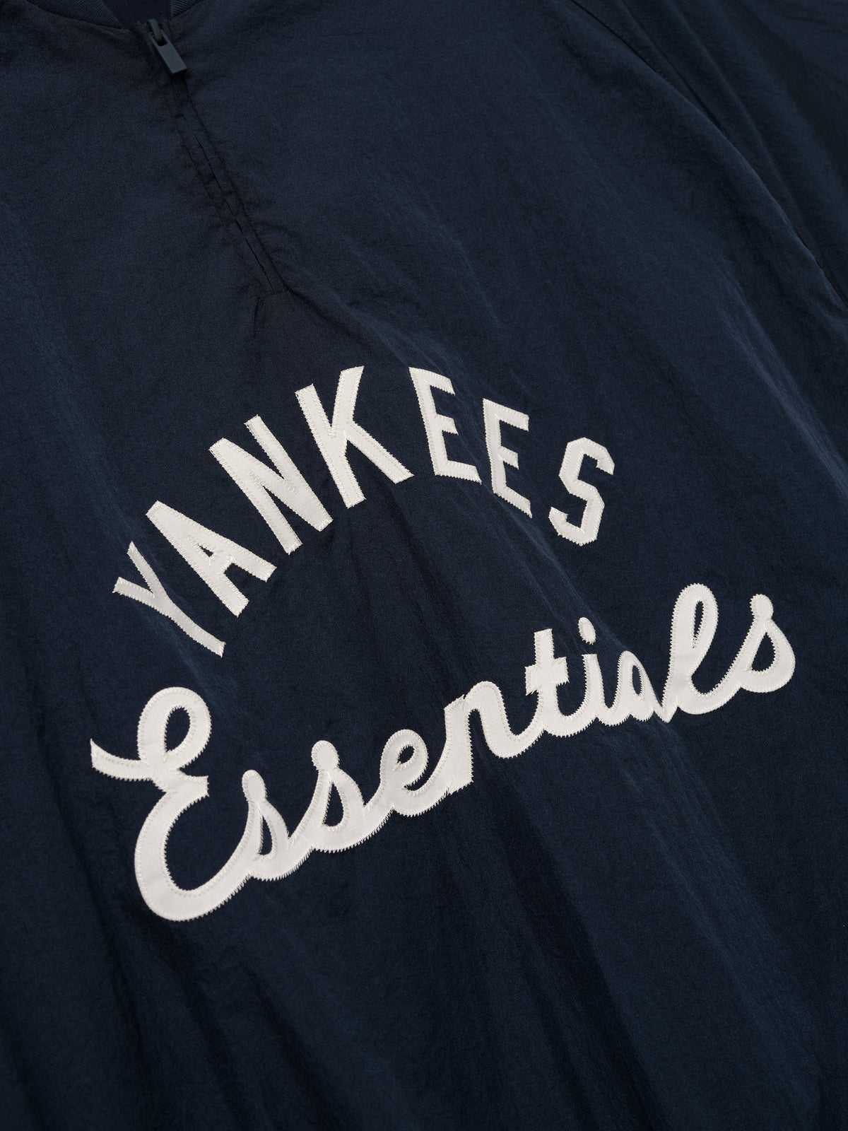 Fear of God Essentials Yankees Half Zip Pullover Dark Sapphire/ Overland Rib - Im Your Wardrobe