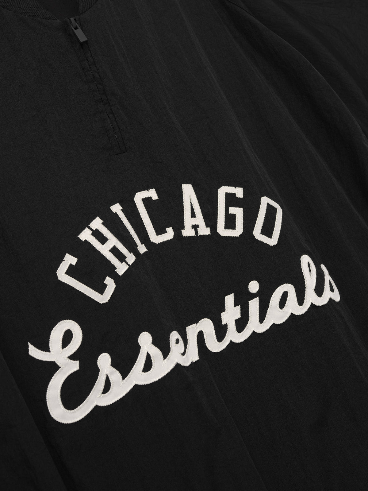 Fear of God Essentials White Sox Half Zip Pullover Black - Im Your Wardrobe
