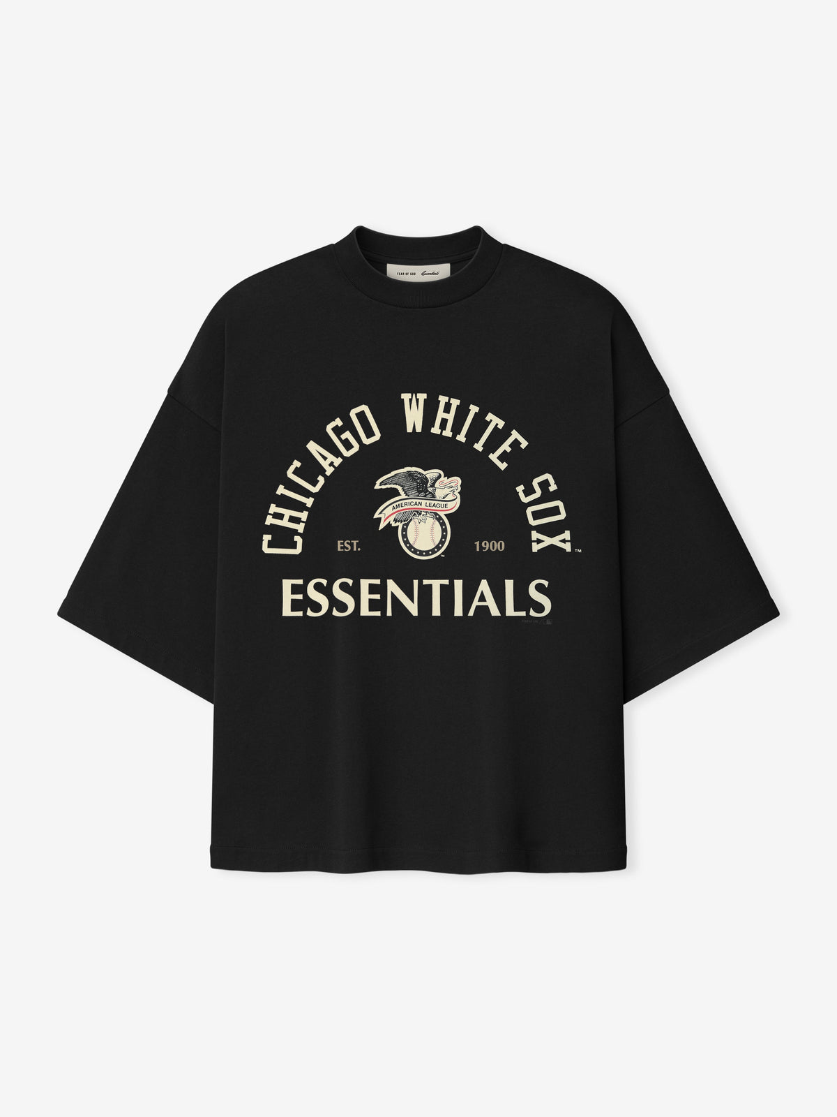 Fear of God Essentials White Sox American League Merch Tee Black - Im Your Wardrobe
