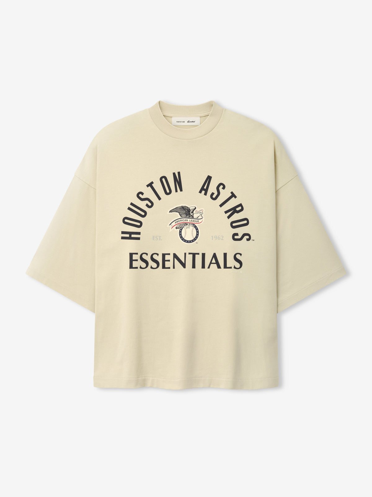 Fear of God Essentials Astros American League Merch Tee Sandstone - Im Your Wardrobe
