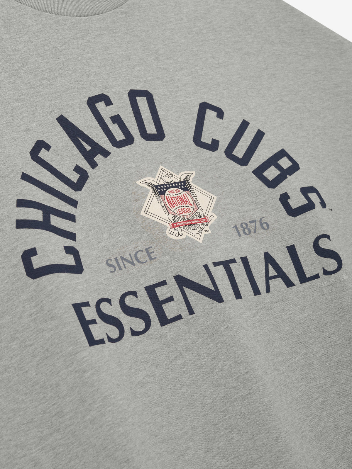 Fear of God Essentials Cubs National League Merch Tee Concrete Heather - Im Your Wardrobe