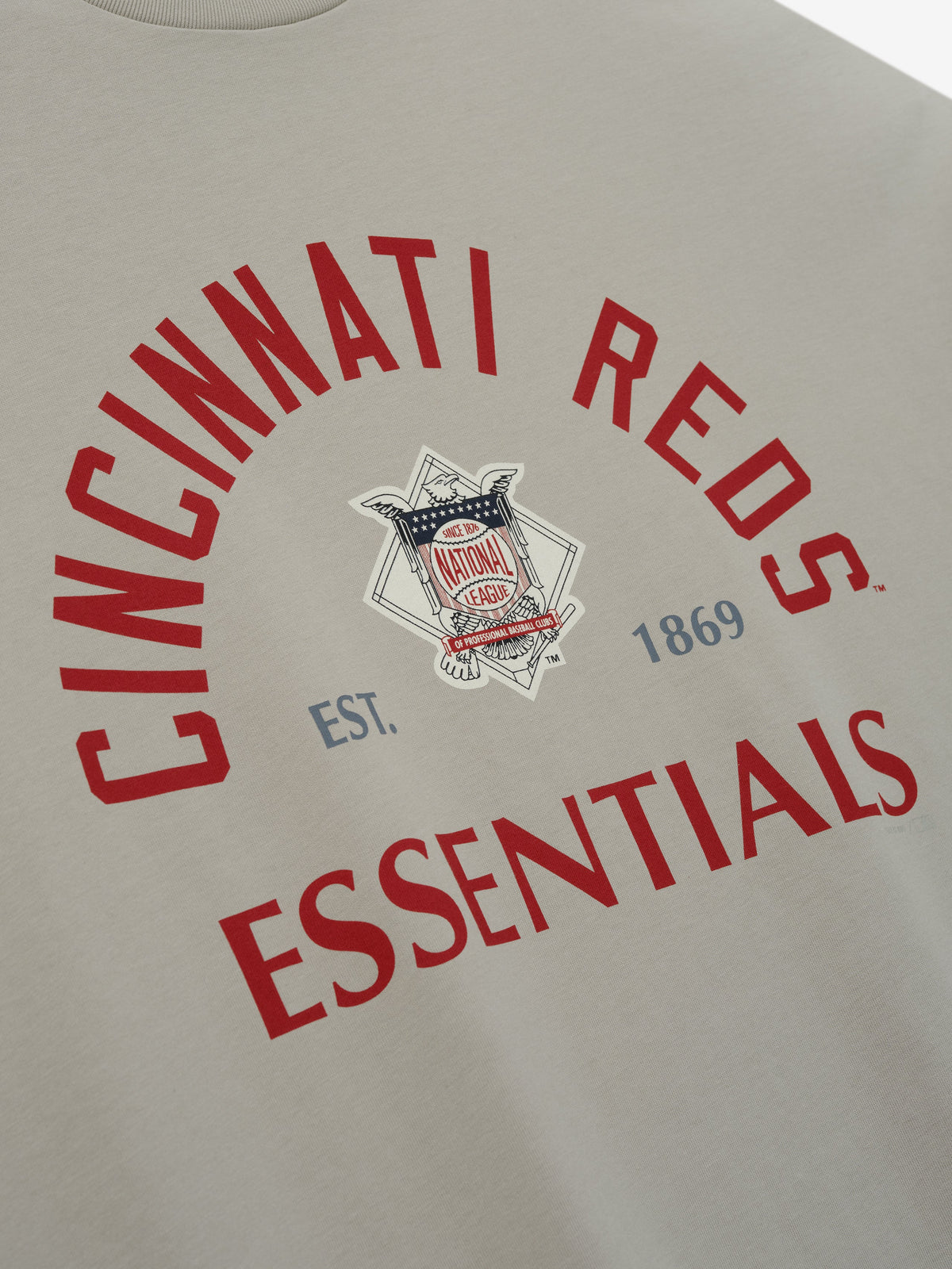 Fear of God Essentials Reds National League Merch Tee Seal - Im Your Wardrobe