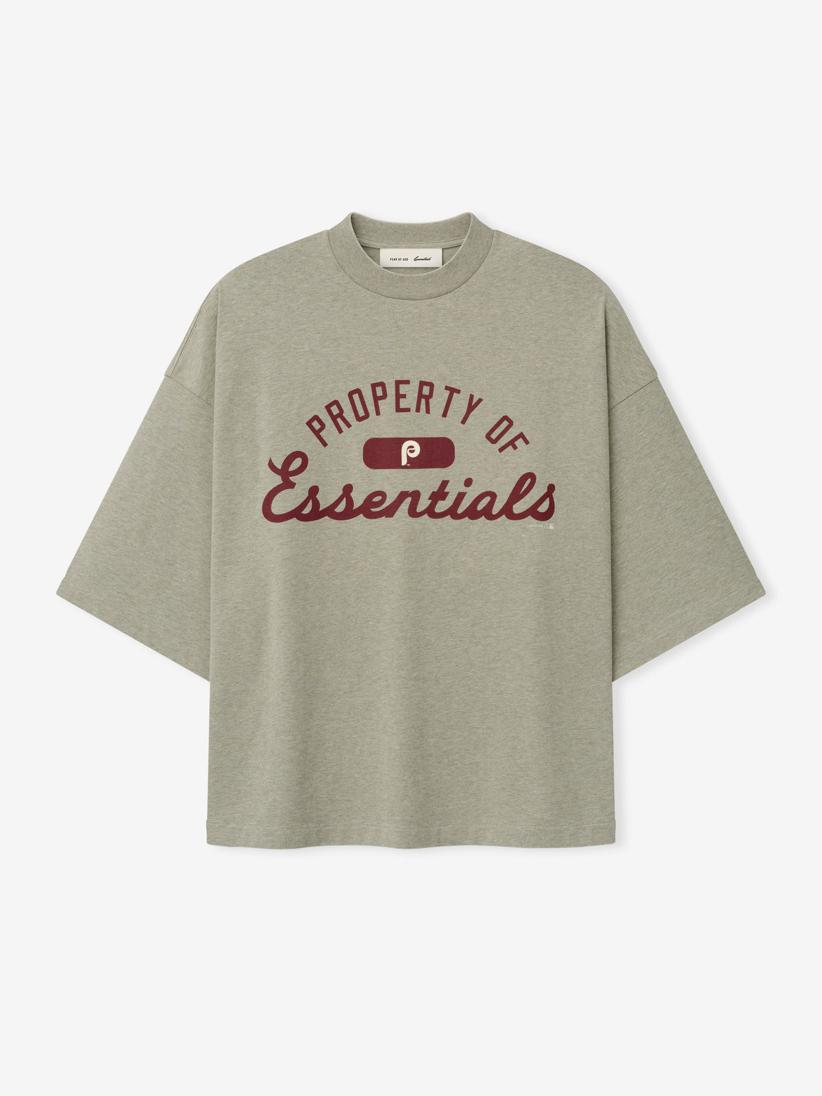 Fear of God Essentials Phillies Merch Tee Seal Heather - Im Your Wardrobe