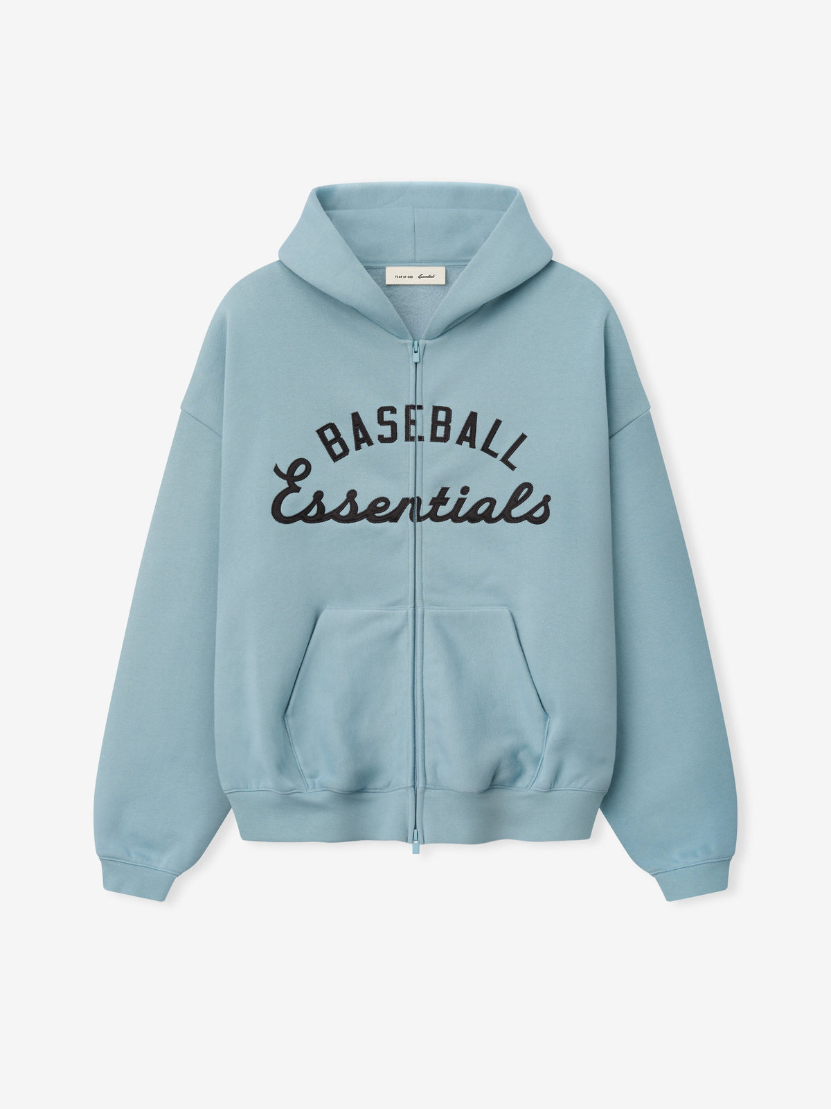 Fear of God Essentials MLB Full Zip Sport Hoodie Stone Blue - Im Your Wardrobe