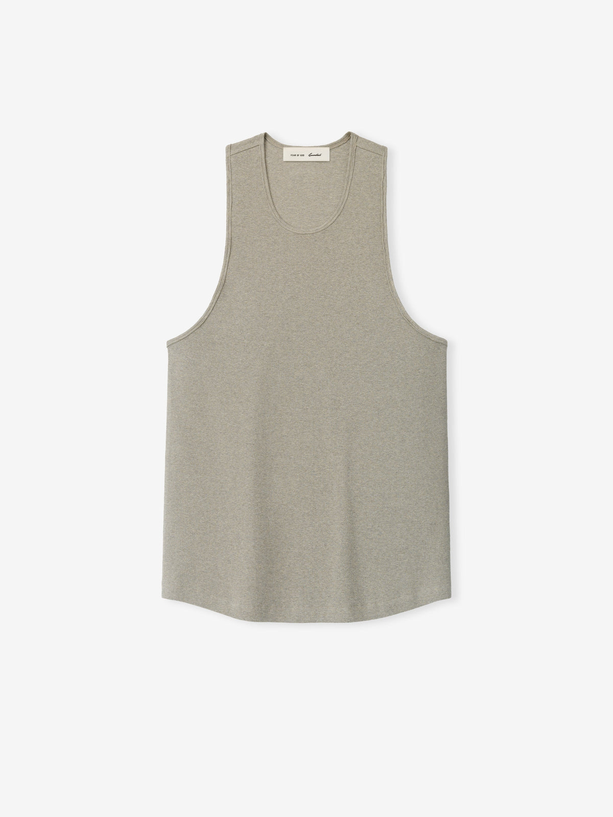 Fear of God Essentials Ribbed Essential Tank Seal Heather - Im Your Wardrobe