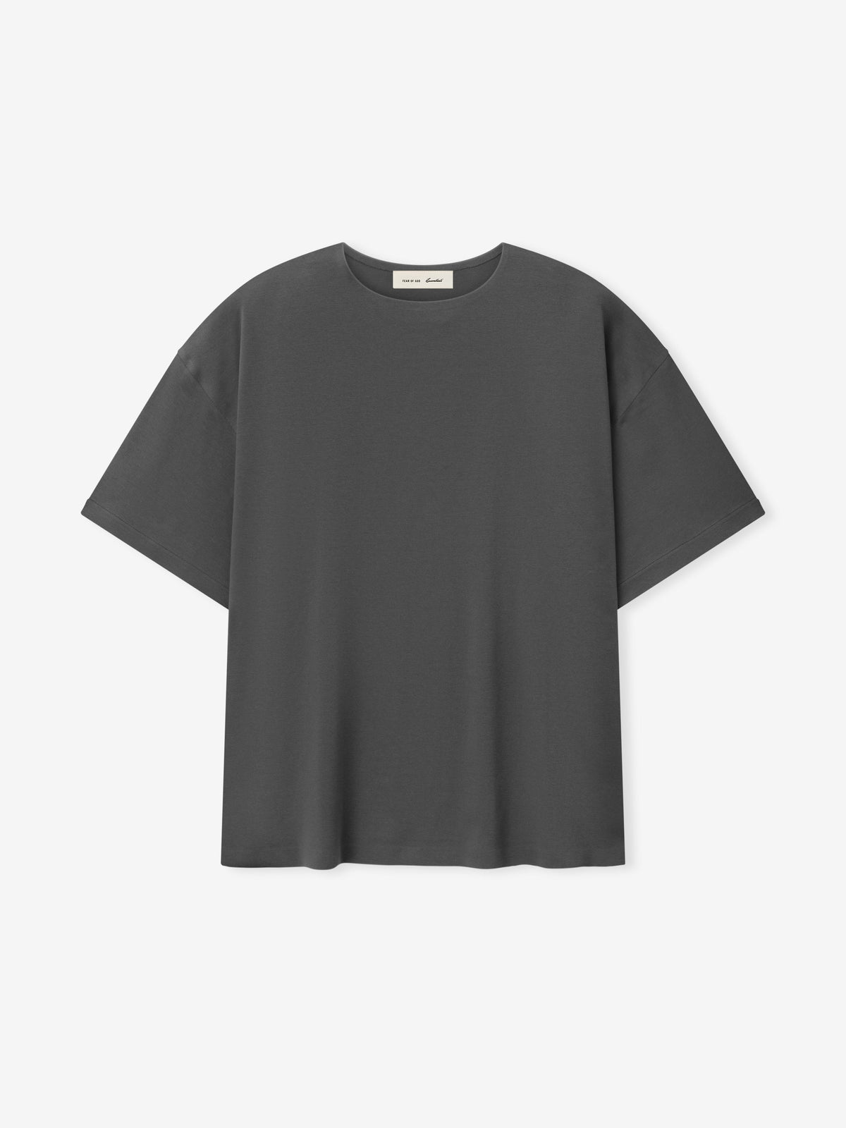 Fear of God Essentials Ponte Modern Tee Relaxed Fit Iron Grey - Im Your Wardrobe