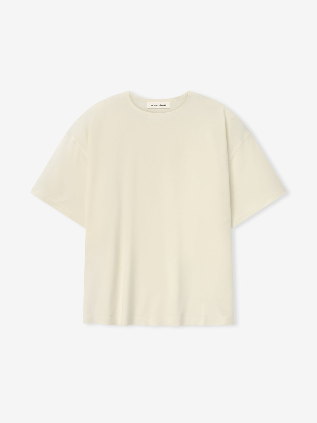 Fear of God Essentials Ponte Modern Tee Relaxed Fit Ivory - Im Your Wardrobe