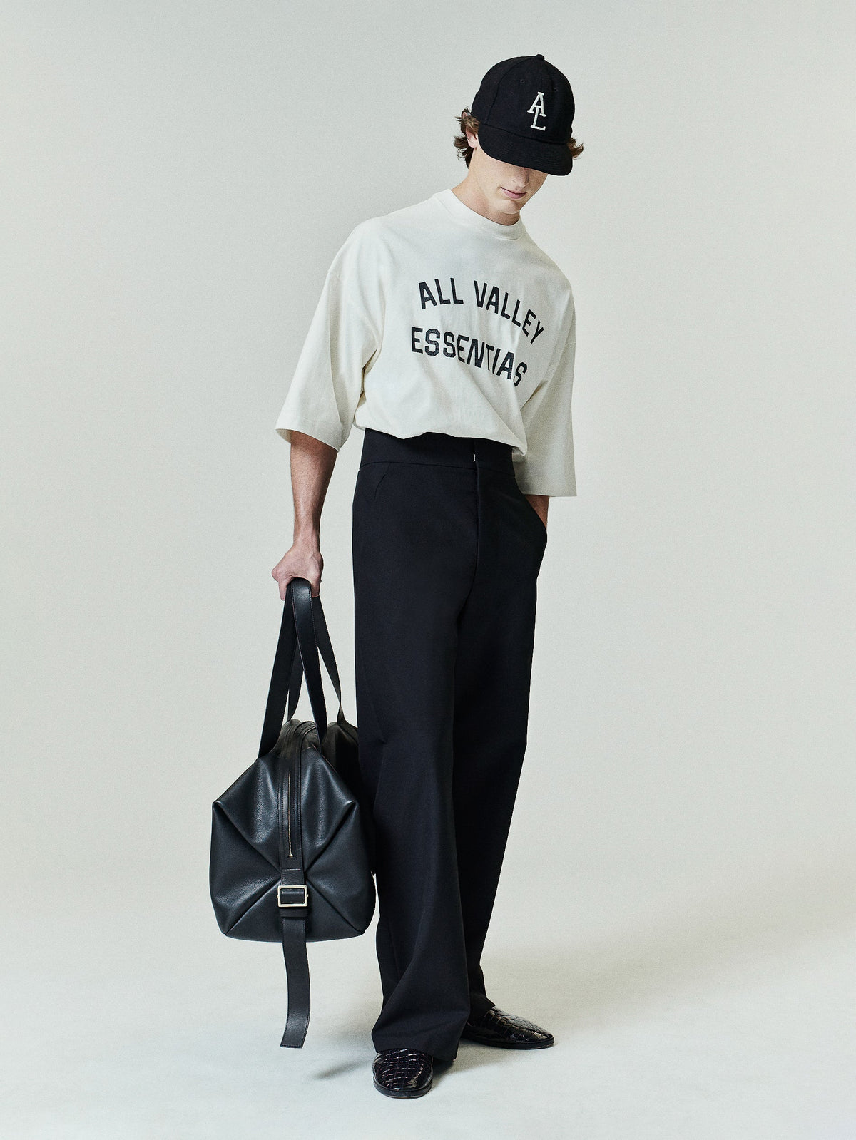 Fear of God Essentials Merch Tee Boxy Fit Ivory - Im Your Wardrobe
