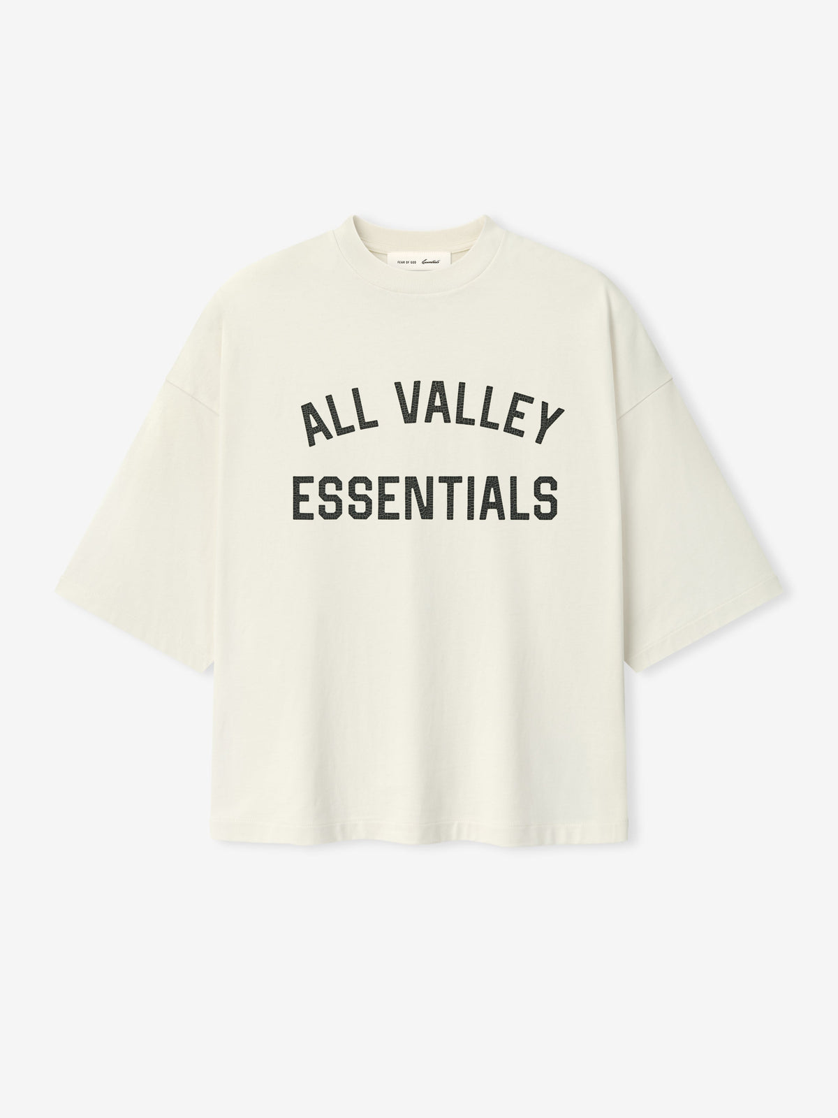 Fear of God Essentials Merch Tee Boxy Fit Ivory - Im Your Wardrobe