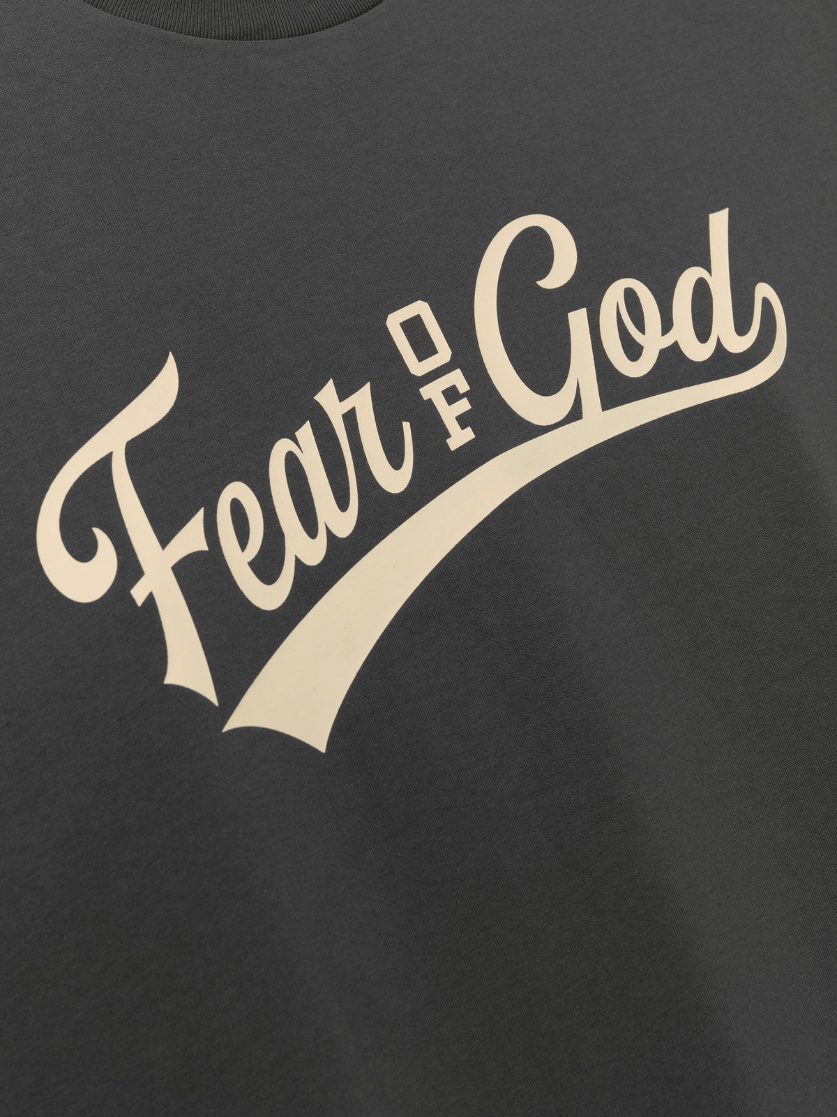 Fear of God Essentials Merch Tee Boxy Fit Crackle 26 Iron Grey - Im Your Wardrobe