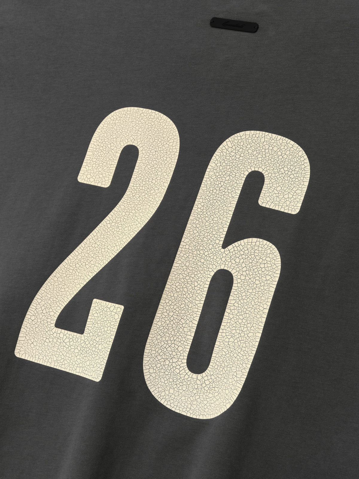 Fear of God Essentials Merch Tee Boxy Fit Crackle 26 Iron Grey - Im Your Wardrobe