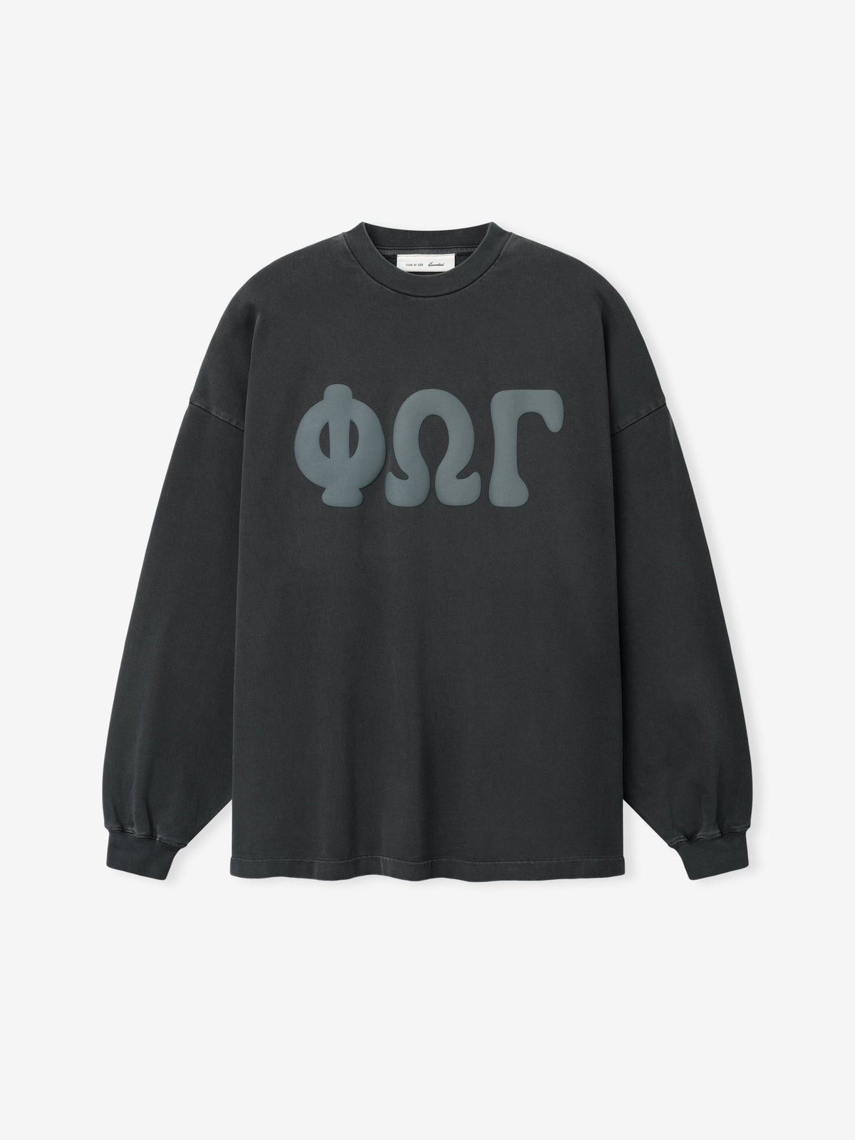 Fear of God Essentials Heavy Jersey Merch Long Sleeve Tee Washed Iron Grey - Im Your Wardrobe