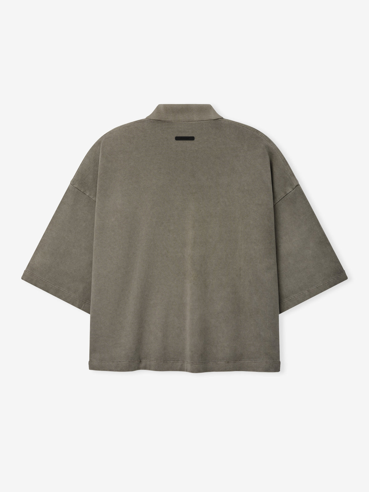 Fear of God Essentials Heavy Jersey Cropped Polo Washed Seal - Im Your Wardrobe