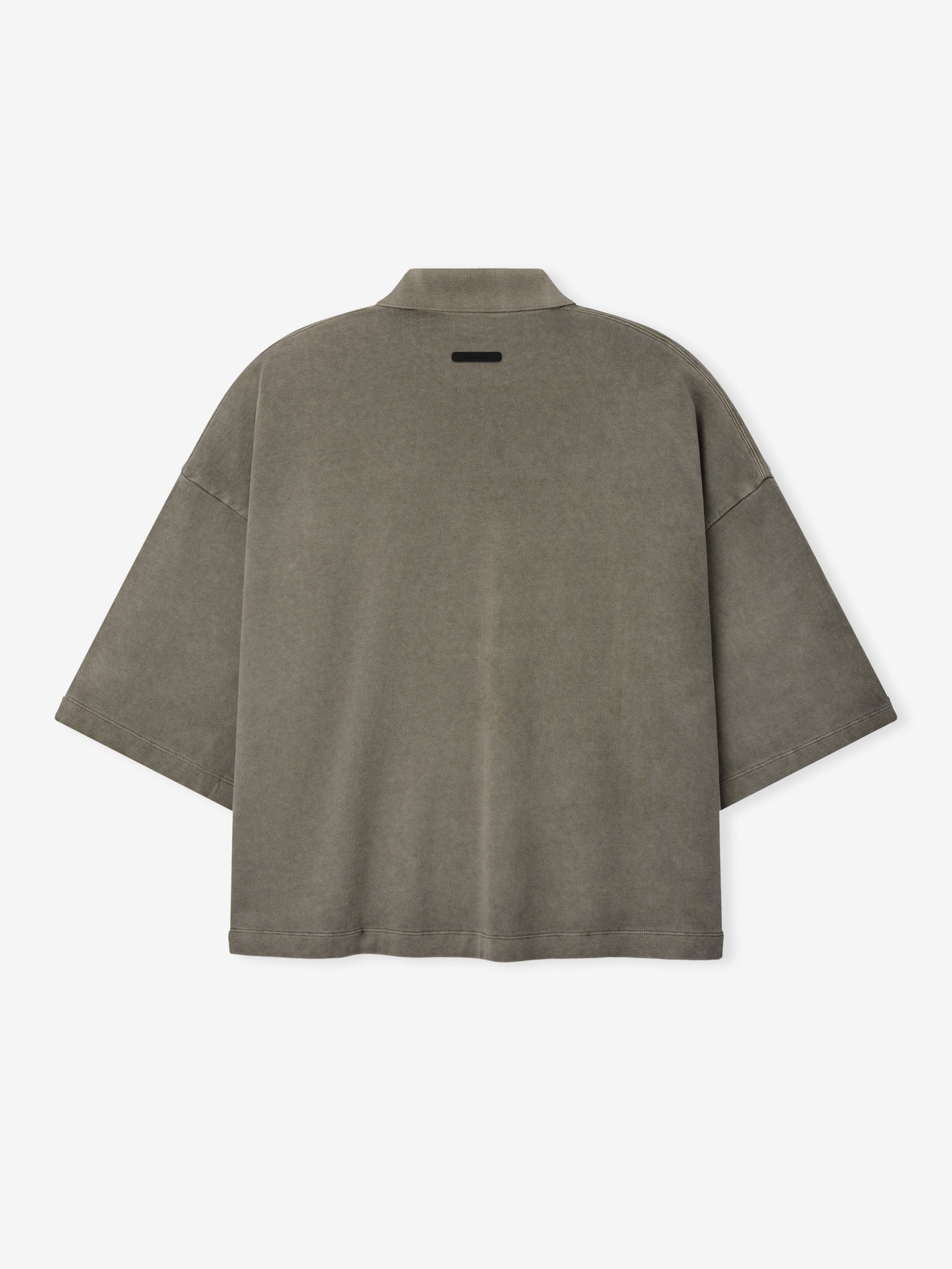 Fear of God Essentials Heavy Jersey Cropped Polo Washed Seal