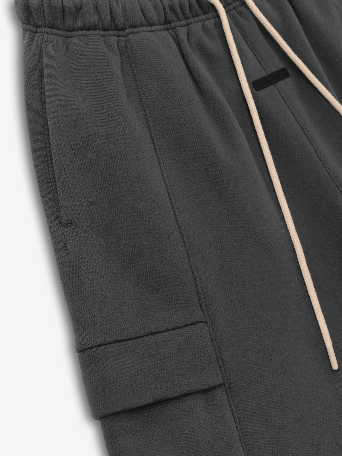 Fear of God Essentials Fleece Cargo Basketball Short Iron Grey - Im Your Wardrobe