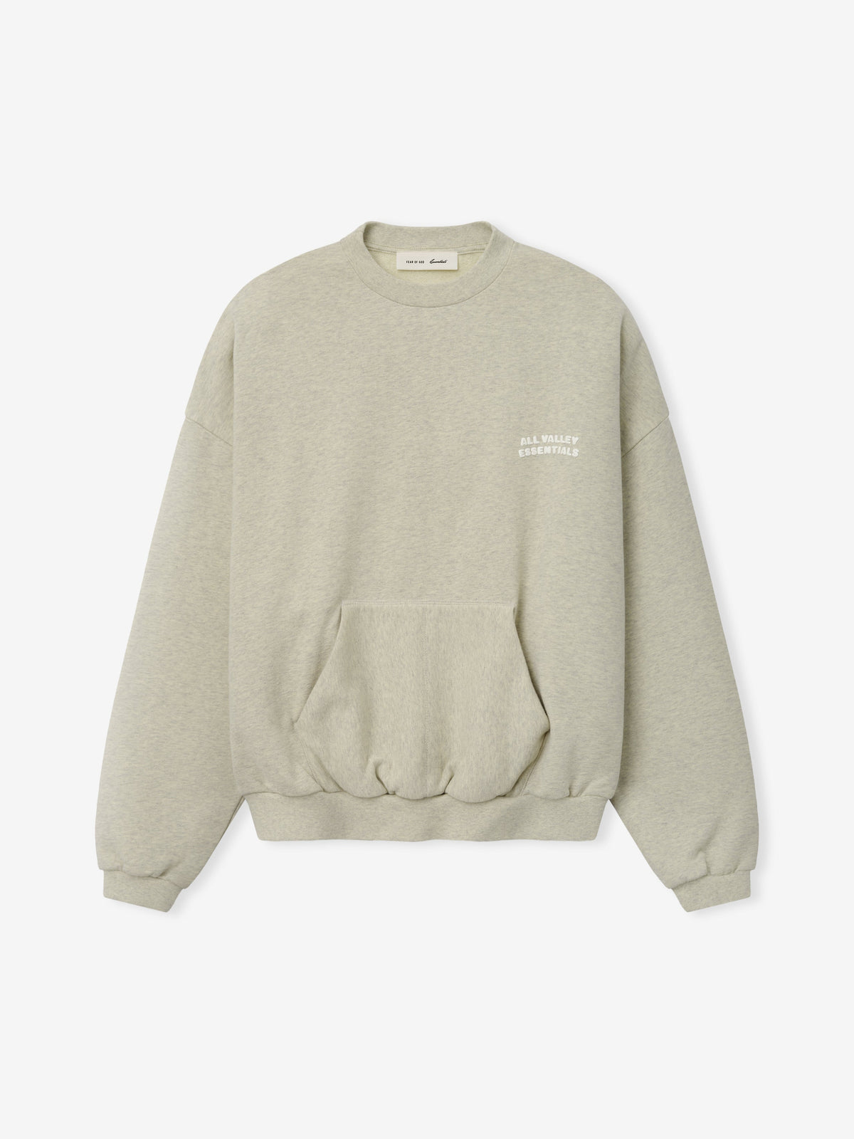 Fear of God Essentials 90s Sweatshirt Washed Vanilla Heather - Im Your Wardrobe