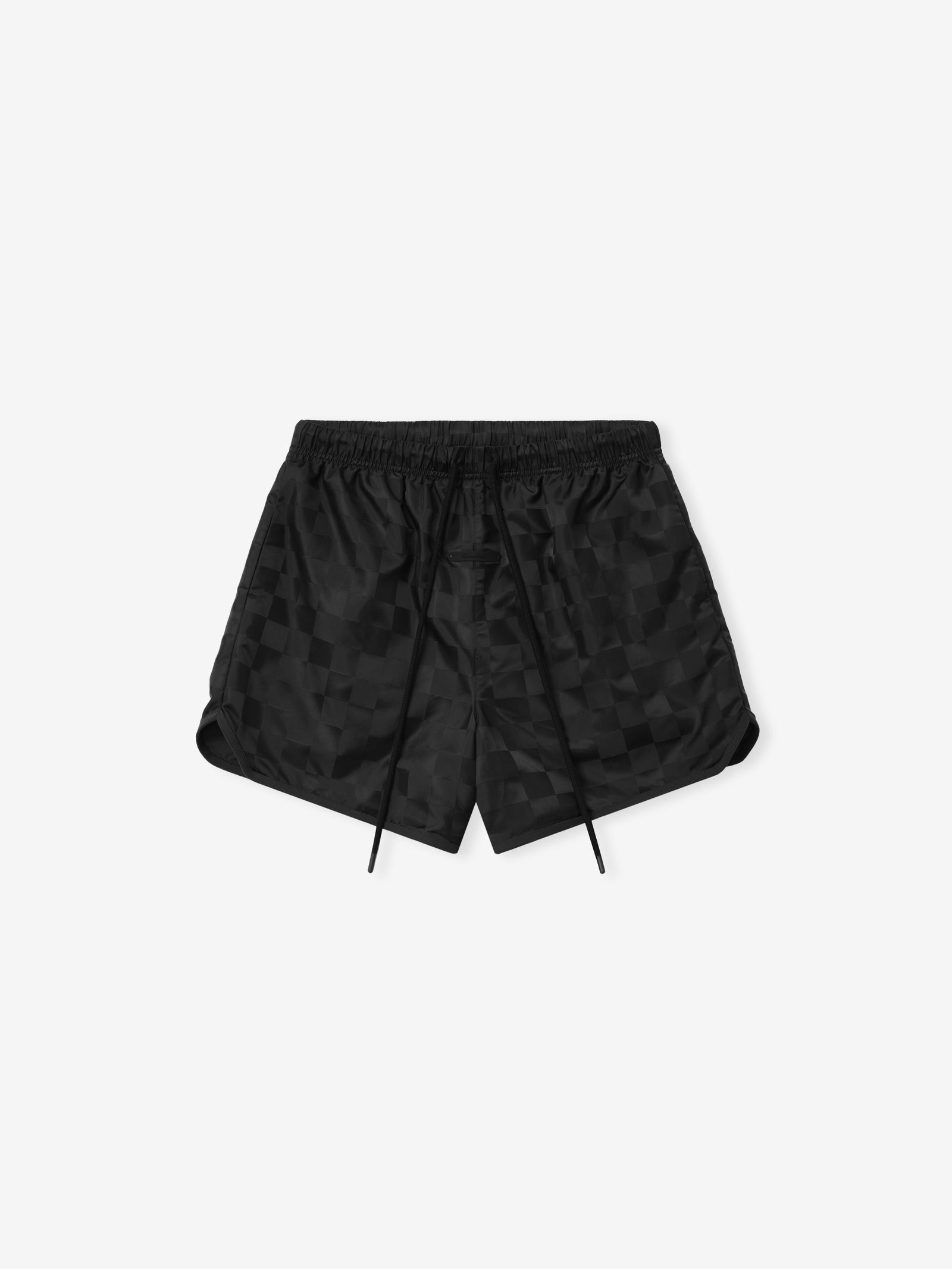 Fear of God Essentials Nylon Checkered Gym Short Vintage Black